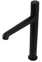 BelBagno UNO-LMC-NERO-W0 Смеситель для раковины накладной, без донного клапана, чёрный