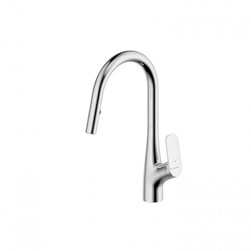 Bravat F7428563CP-ENG Смеситель для кухни с вытяжным изливом, хром
