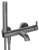 Deante BQS_D11M Silia Смеситель для ванны с душевым гарнитуром, Titanium (титан)