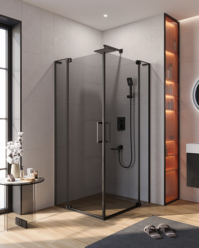 Cezares SLIDER-A-2-100/110-GRIGIO-NERO Душевой уголок Cezares SLIDER-A-2-100/110-GRIGIO-NERO Душевой уголок