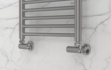 Сунержа 071-1403-1234 Вентиль 3D, правый, (цилиндр) G 1/2" НР х G 3/4" НГ, сатин