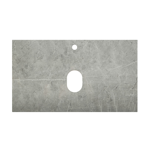 BelBagno KEP-80-MGL Marmo Столешница 80 см из керамогранита, Grigio Lucido (серый глянец) купить  в интернет-магазине Сквирел
