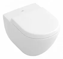 Villeroy & Boch 660310R1 Subway Чаша унитаза подвесного 37х56 см, (с полкой), альпийский белый CeramicPlus