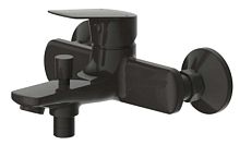Bravat F6429564BW-01-ENG Rhein Смеситель для ванны, короткий излив, черный