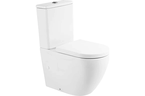 BelBagno BB2141CPR/BB865SC Унитаз-компакт безободковый с быстросъемным сидением с миколифтом SFERA-R