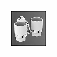 Art&Max AM-E-2602-D-Cr Bianchi Держатель для стакана двойной, хром купить  в интернет-магазине Сквирел