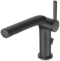 Keuco 51504130002 Edition 400 Смеситель для умывальника однорычажный, излив 12 см, хром черный шлифованный