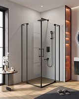 Cezares SLIDER-A-2-90/100-C-NERO  Душевой уголок