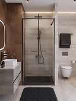 Cezares LUX LUX-B-FS-1-90-C-GM Душевая дверь в нишу