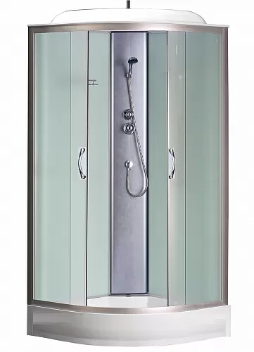 Loranto CS-6611 F, 100*100*215 Sunway Душевая кабина, 100х100 см, профиль хром