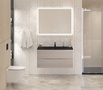 BelBagno MARINO-1000-2C-SO-RG-P База под раковину 100х45 см, подвесная, Rovere Grigio (серый дуб)