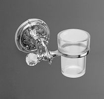 Art & Max Barocco Crystal AM-1786-Cr-C мыльница подвесная керамика barocco crystal хром