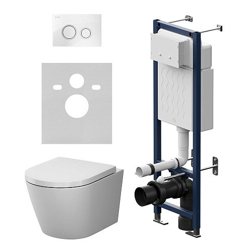 AM.PM X-Joy IS110101.851900 Комплект: Унитаз, Инсталляция, Кнопка смыва