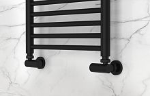 Сунержа 31-1403-1234 Вентиль 3D, правый, (цилиндр) G 1/2" НР х G 3/4" НГ, матовый черный