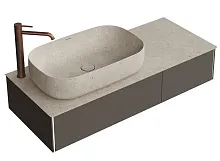 Kerama Marazzi MA.120.2/EGR.M Magica Тумба под раковину подвесная 120х48 см, вечерний серый матовый