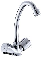 Osgard 72076 Glan Смеситель для кухни двухрычажный, с высоким изливом, хром