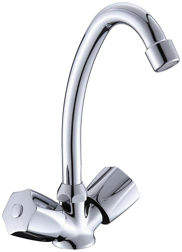 Osgard 72076 Glan Смеситель для кухни двухрычажный, с высоким изливом, хром