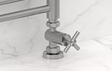 Сунержа 071-1409-1234 Вентиль прямой, (крест) G 1/2" НР х G 3/4" НГ, сатин