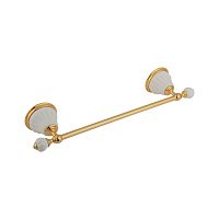 Migliore 17469 Olivia Полотенцедержатель, белый/золото