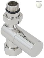 Сунержа 9016-1401-1234 Вентиль прямой, (цилиндр) G 1/2" НР х G 3/4" НГ, транспортный белый (RAL 9016)