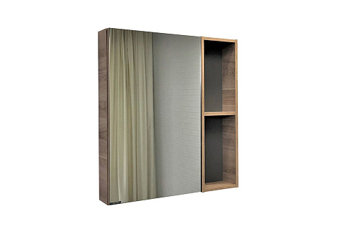 Comforty 00-00009924 Дуэт Зеркальный шкаф 75х80 см, дуб натуральный снято с производства