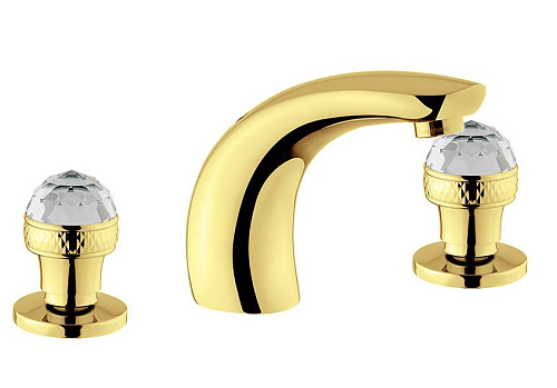 Migliore 27114 Axo Swarovski Смеситель для раковины, золото