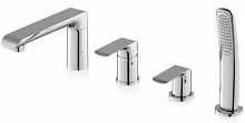 Ravak X070120 Flat FL 026.00 Смеситель врезной каскадный для ванн, хром