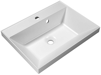 BelBagno BB600/450-LV-MR-AST Раковина из литьевого мрамора 60х45 см, белая