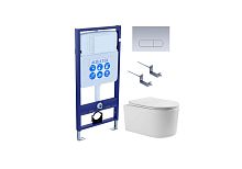 Aquatek Мия SET AQUATEK МИЯ-014 4в1 Комплект: Унитаз, Инсталляция, Кнопка смыва