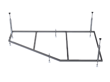 Aquatek KAR-0000077 Сборный каркас New 150 (к ваннам Бетта, Вега, Таурус) универсальный, хром