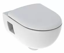 Geberit 500.800.00.1 Renova T54 Rimfree Унитаз подвесной 37х53 см, c сиденьем/крышкой с микролифт, белый