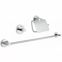 Grohe 40775001 Essentials Набор аксессуаров 3 предмета, хром купить  в интернет-магазине Сквирел