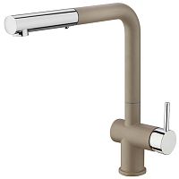 Paini HD72566CR1KM Cox Смеситель для кухни, с выдвижной лейкой, Granite Truffle (бежевый матовый)