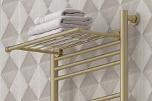 Сунержа 022-2012-4370 Полка прямая 4П (L - 370 мм) н/ж для ДР Сунержа, матовая шампань