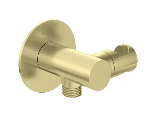Deante NQS_R57K Silia Кронштейн для подключения шланга с держателем для лейки, брашированное золото