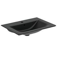 Ideal Standard E0289V3 Connect Air Vanity Раковина подвесная 65х46 см, для монтажа соло, Silk Black (черный шелк)