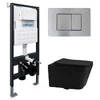 Abber Rechteck AC1201MB-AC0105-AC0120MCH Инсталляция с подвесным унитазом