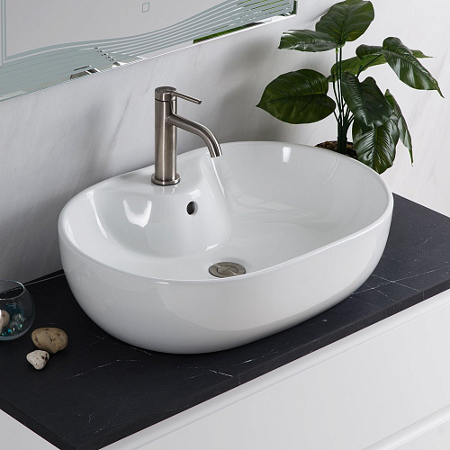 BelBagno BB1151 Раковина накладная керамическая 60х43 см, белая