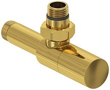 Сунержа 03-1400-1212 Вентиль угловой, (цилиндр) G 1/2" НР х G 1/2" НР, золото