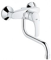 Grohe 31391002 Eurosmart New Смеситель для мойки, низкий излив, вынос 150 мм, хром