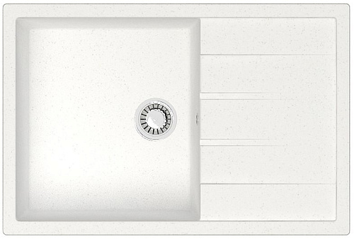 Azario CS00078337 Vision Кухонная мойка, 75х51 см, белая снято с производства