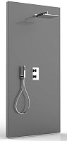 Bossini M00756.030 Cosmo Душевой комплект : термостат, верхний душ, ручной душ с водорозеткой, шланг, хром