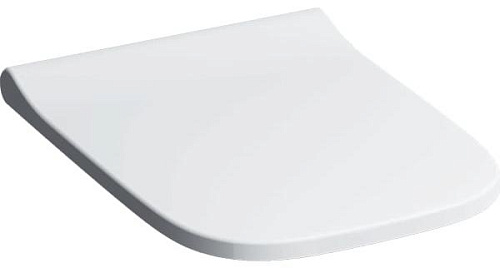 Geberit 500.237.01.1 Smyle Square Cиденье для унитаза антибактериальное, SoftClose, крепление сверху, белое