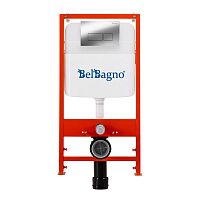 BelBagno  BB026/BB044NERO Комплект: инсталляция+клавиша смыва