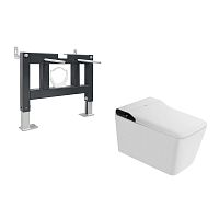 Abber Rechteck AC1215S-AC0101P Инсталляция с подвесным унитазом