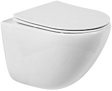 BelBagno BB051CHR+BB051SC Amanda Унитаз подвесной с сиденьем Микролифт