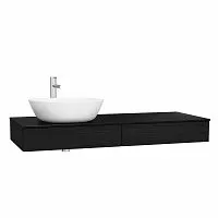 Vitra 65679 Origin Тумба для раковины 120х48 см, подвесная, левосторонняя, Black oak (черный дуб) купить  в интернет-магазине Сквирел
