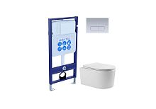 Aquatek Мия SET AQUATEK МИЯ-014 3в1 Комплект: Унитаз, Инсталляция, Кнопка смыва