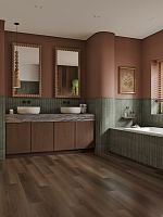 Плитка каменно-полимерная Alpine Floor Титан 6 (Titan 6) ECO 28-6-R Обсидиан