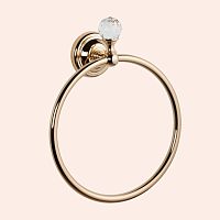 TW Crystal TWCR015oro-sw 015, полотенцедержатель кольцо, цвет держателя: золото кристалом (swarovski), купить  в интернет-магазине Сквирел